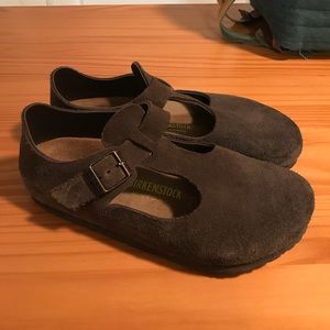 Birkenstock Paris Brown Suede Size 39